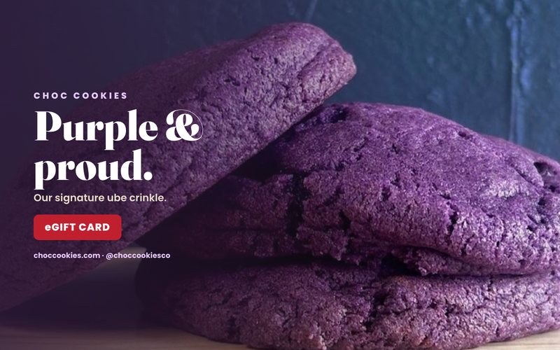 Choc Cookies eGift Card, ube