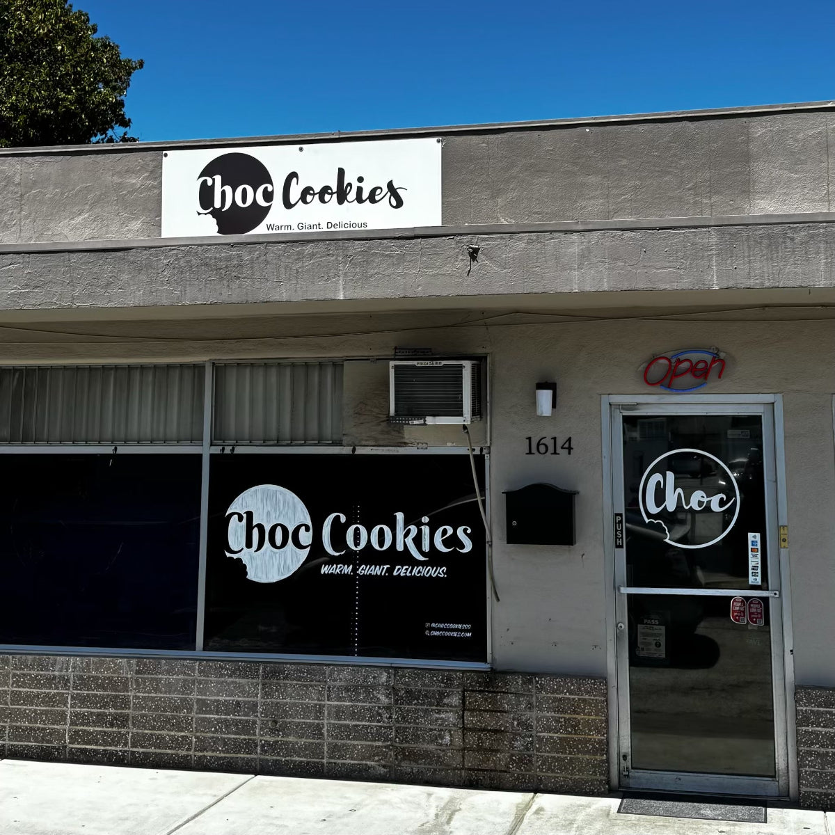 Choc Cookies storefront at 1614 Pomeroy Ave, Santa Clara